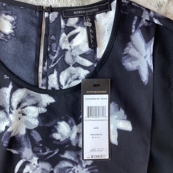BCBGMAXAZRIA Layered Top NWT - Picture 7 of 9